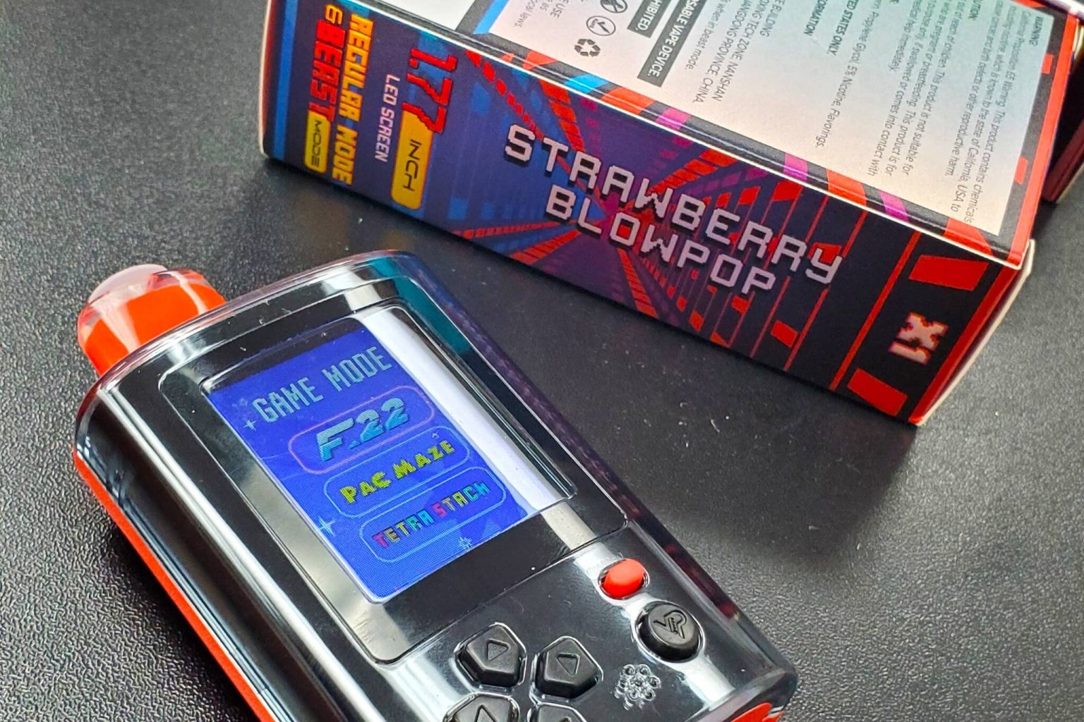 vape disguised as a hand held games console